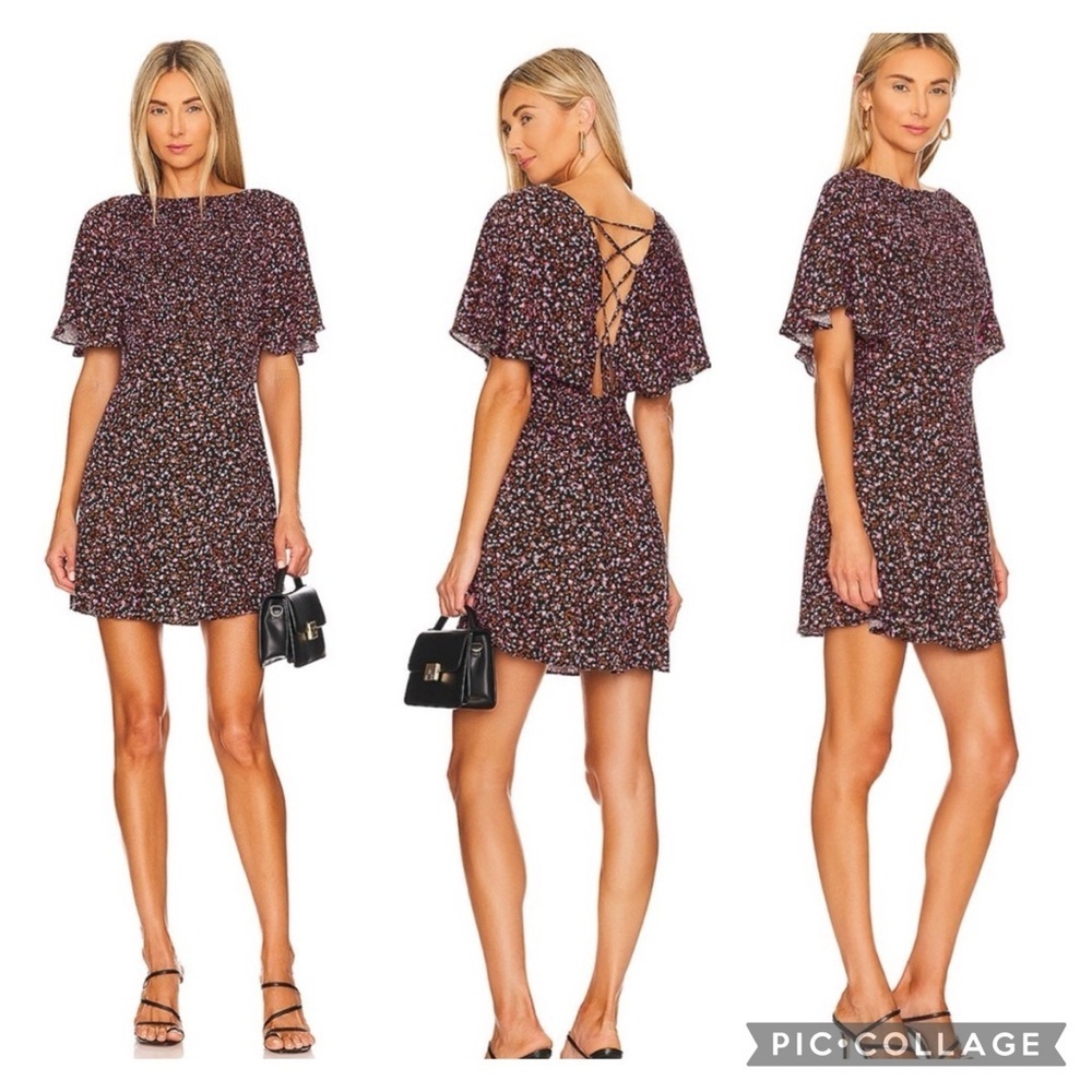 FREE PEOPLE Florence mini dress xs in evening combo